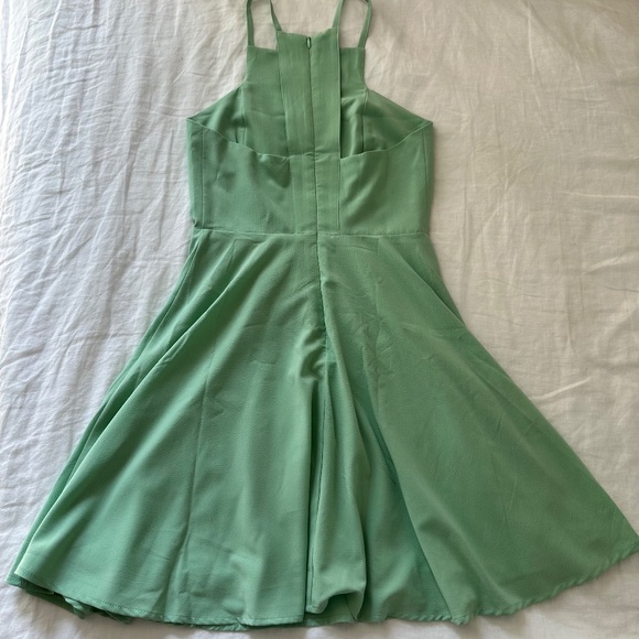 Lulus Sage Green Skater Dress - size XS - Picture 7 of 7